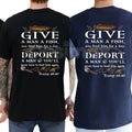 "Deport A Man" Political Satire T-Shirt – Funny Republican Graphic Tee, Remastered Heavy Cotton Immigration Policy Top, Soft Lived-In Heavyweight Conservative Statement Shirt, Made in USA