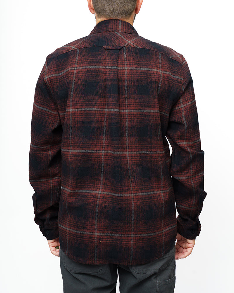 Off The Grid Surplus Destroyer Flannel - Black — back view