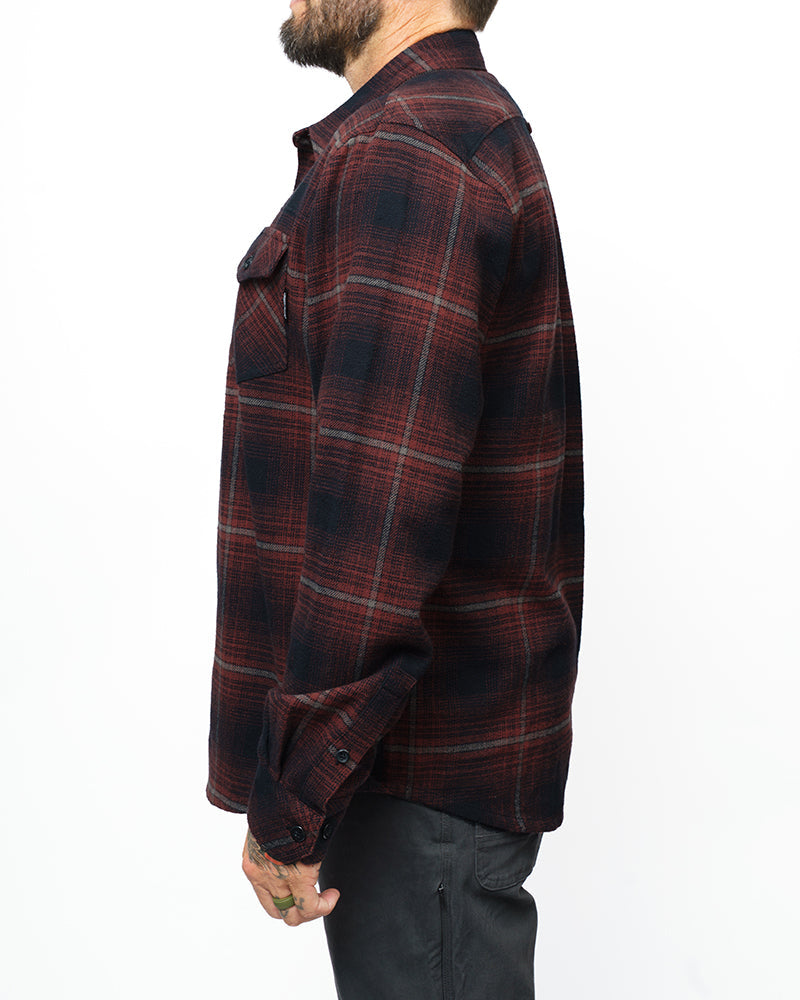 Off The Grid Surplus Destroyer Flannel - Black — side view