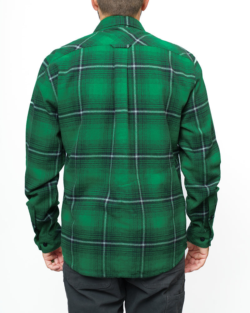 Off The Grid Surplus Destroyer Flannel - Fairway — back view