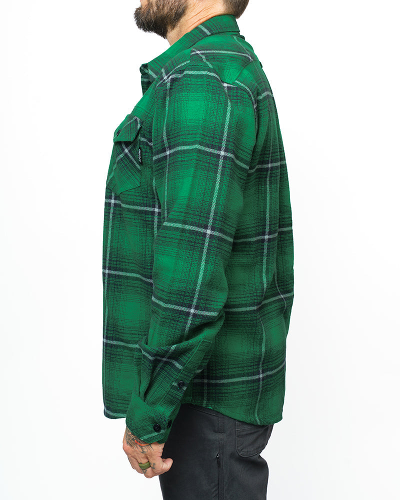 Off The Grid Surplus Destroyer Flannel - Fairway — side view