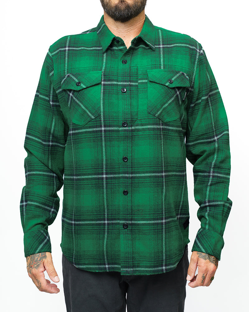 Off The Grid Surplus Destroyer Flannel - Fairway — lifestyle context