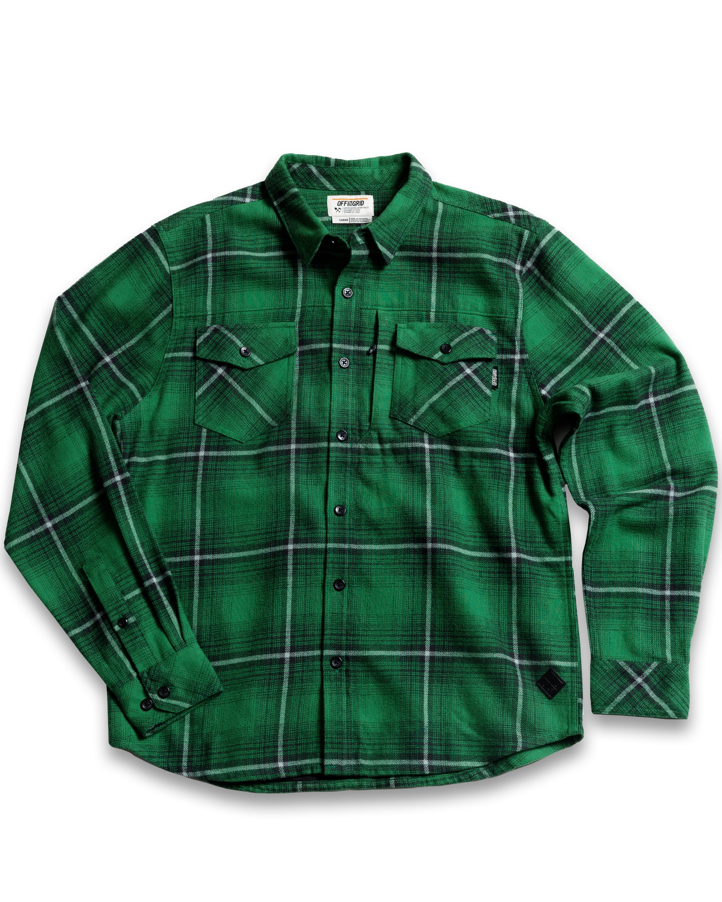 Off The Grid Surplus Destroyer Flannel - Fairway — main product shot