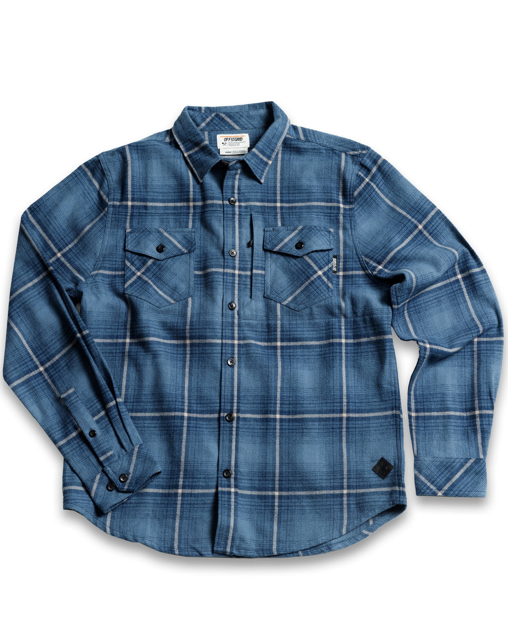 Off The Grid Surplus Destroyer Flannel - Pale Blue — main product shot