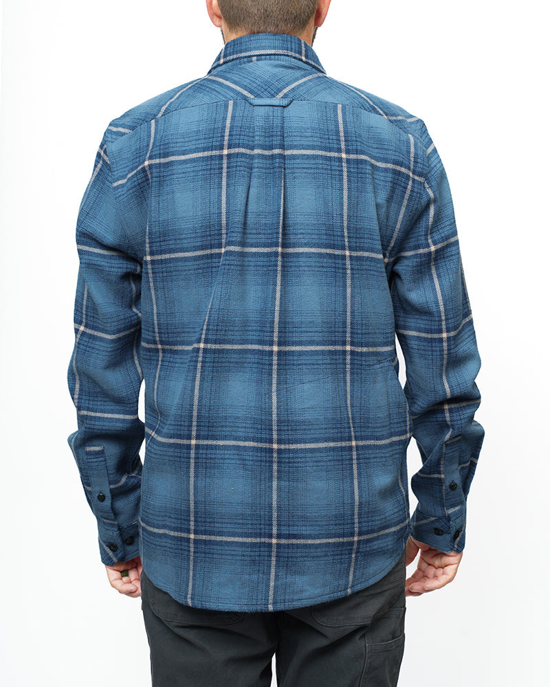 Off The Grid Surplus Destroyer Flannel - Pale Blue — back view