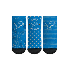 Rock 'Em Socks Detroit Lions - Number 1 Fan 3-Pack (Toddler)
