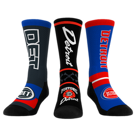 Rock 'Em Socks Detroit Pistons - Ultimate Jersey - 3-Pack