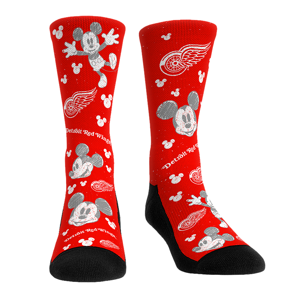 Rock 'Em Socks Rock 'Em Socks Detroit Red Wings - Disney - Mickey Sketch — main product shot