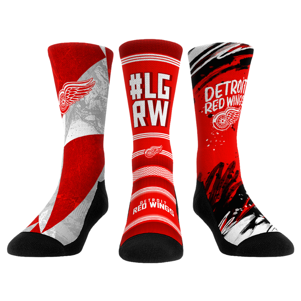 Rock 'Em Socks Rock 'Em Socks Detroit Red Wings - Power Play 3-Pack — main product shot
