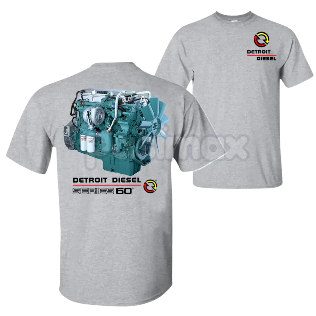 Pasimax Detroit Diesel Series 60 Engine T-Shirt - Vintage Truck Mechanic Graphic Tee, Rig Life Apparel, Unisex Diesel Power S
