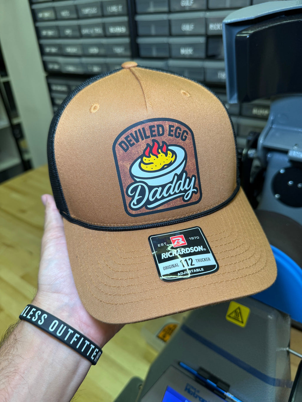 Luckless Outfitters Deviled Egg Daddy Hat — back view