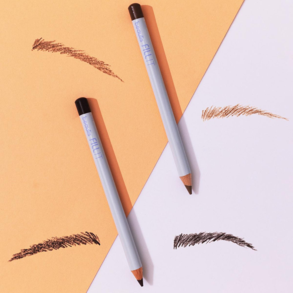Beaulis Eyebrow Pencil - Ash Brown, Natural & Long-Lasting Eyebrow Filler for Fuller Brows