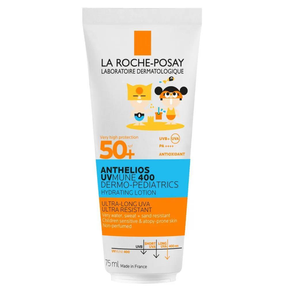 La Roche Posay Anthelios Dermo-Pediatrics Hydrating Milk SPF50+ - Fragrance-Free Sunscreen for Children - 2.54 fl oz