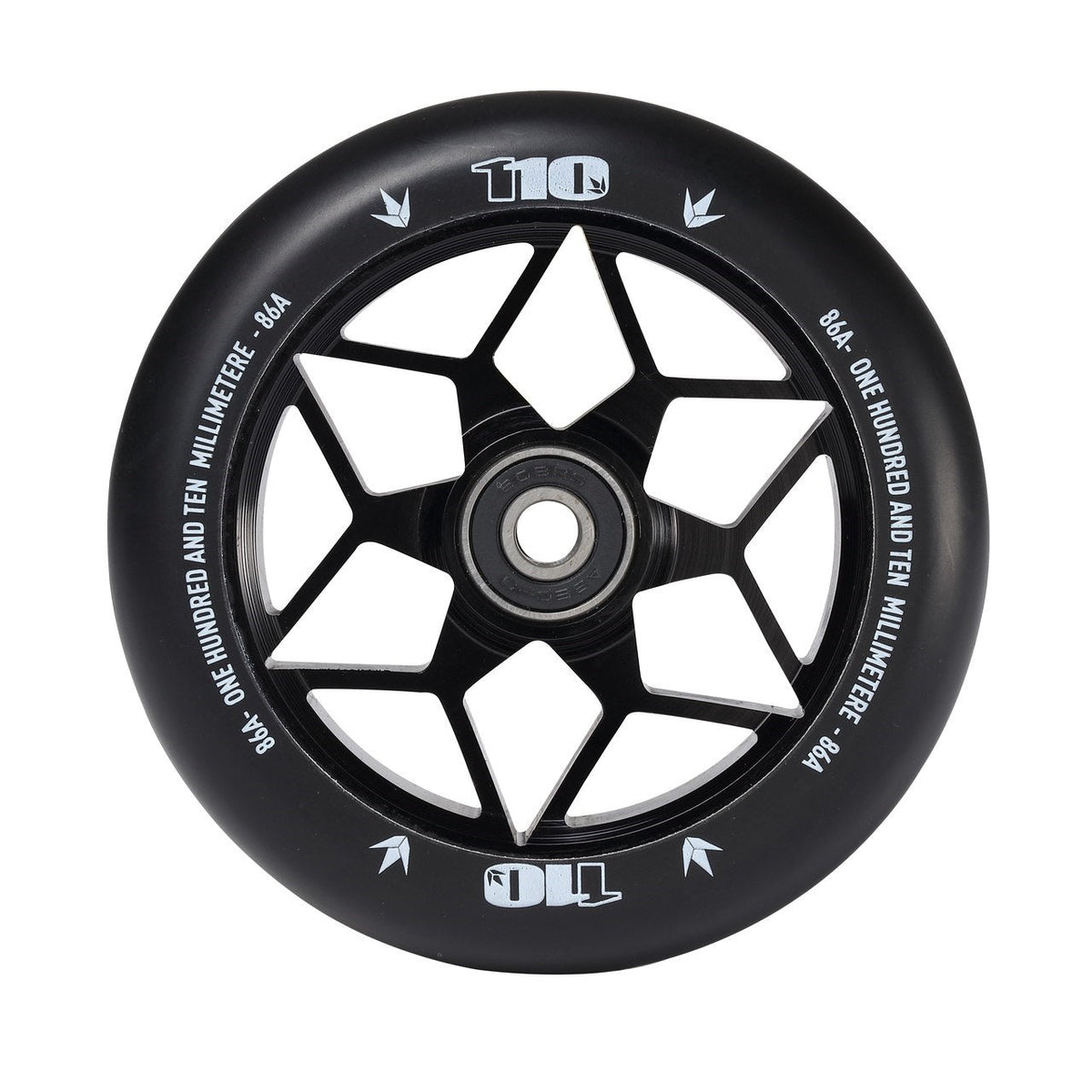Envy Diamond Scooter Wheel 110mm - Black (Pair) by Skates USA