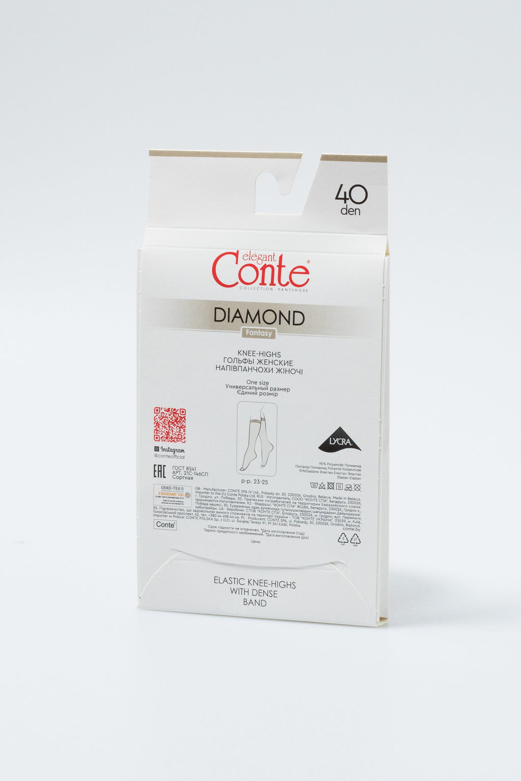 TheRanok.com Fantasy Knee Highs Conte Diamond — back view
