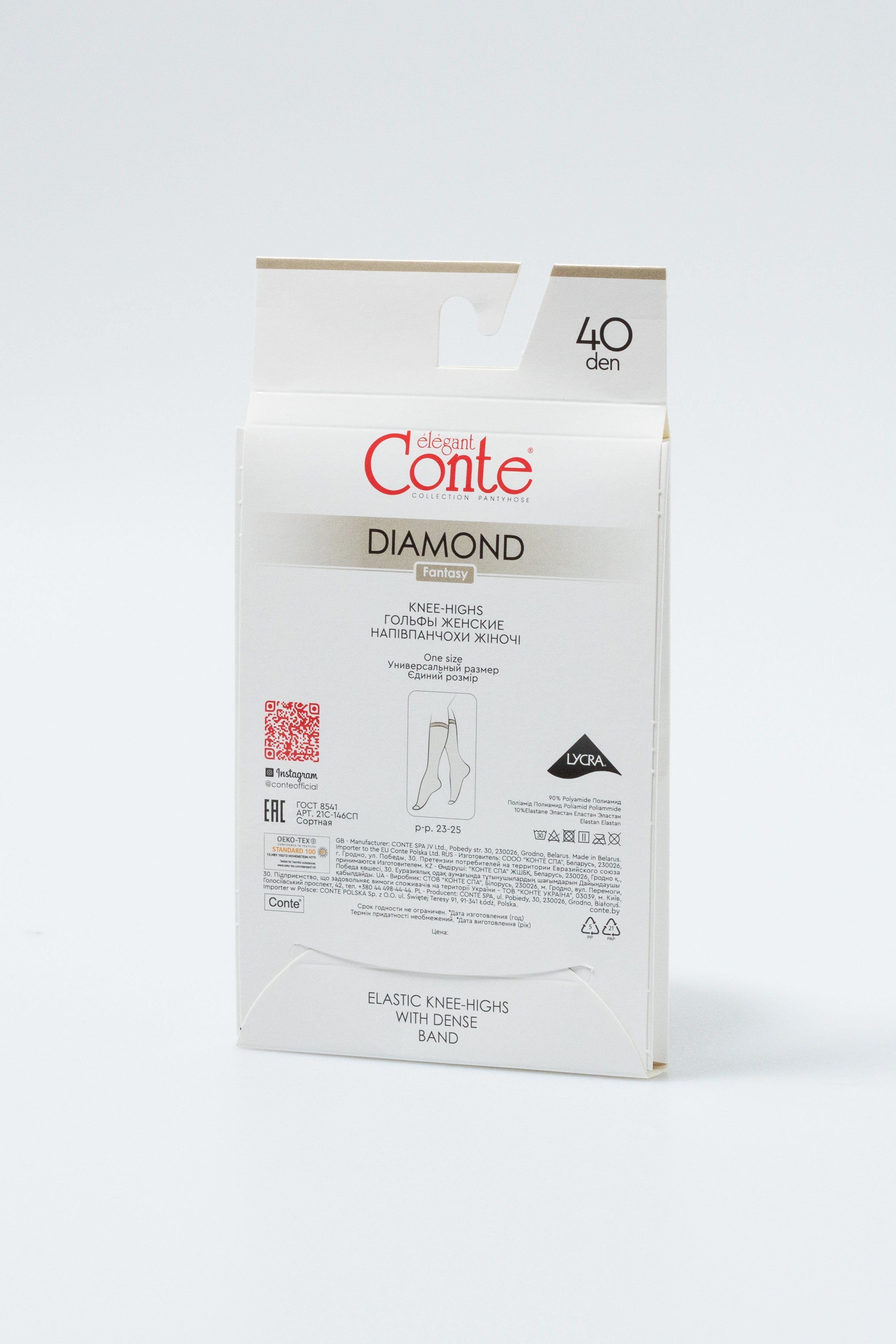 TheRanok.com Fantasy Knee Highs Conte Diamond — back view