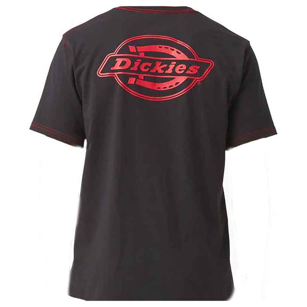 Dickies Skateboarding Back Logo Graphic T-Shirt - Black/Red by Skates USA