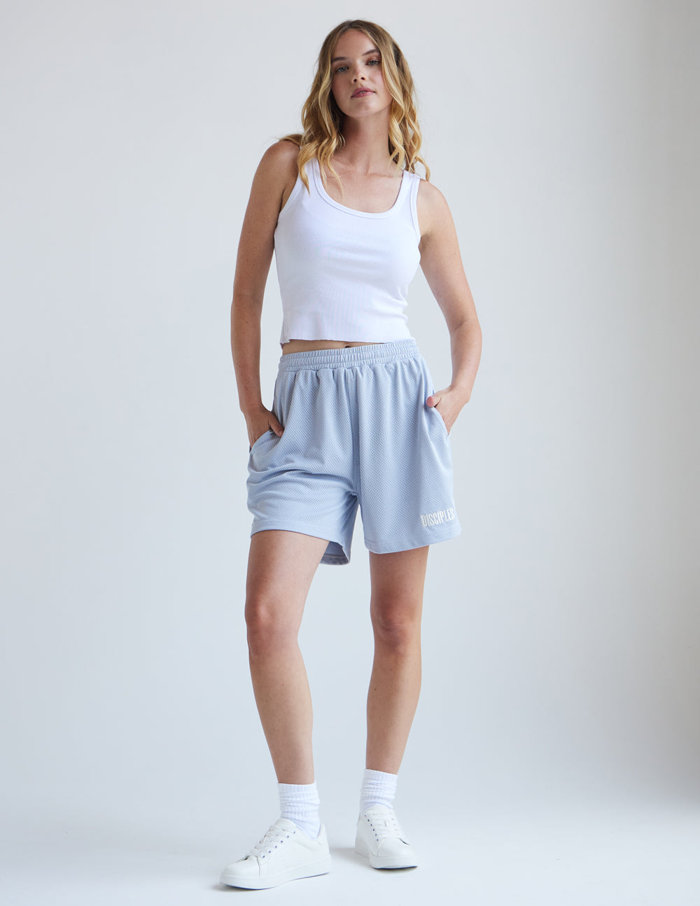 Elevated Faith Disciples Unisex Mesh Short — detail close-up