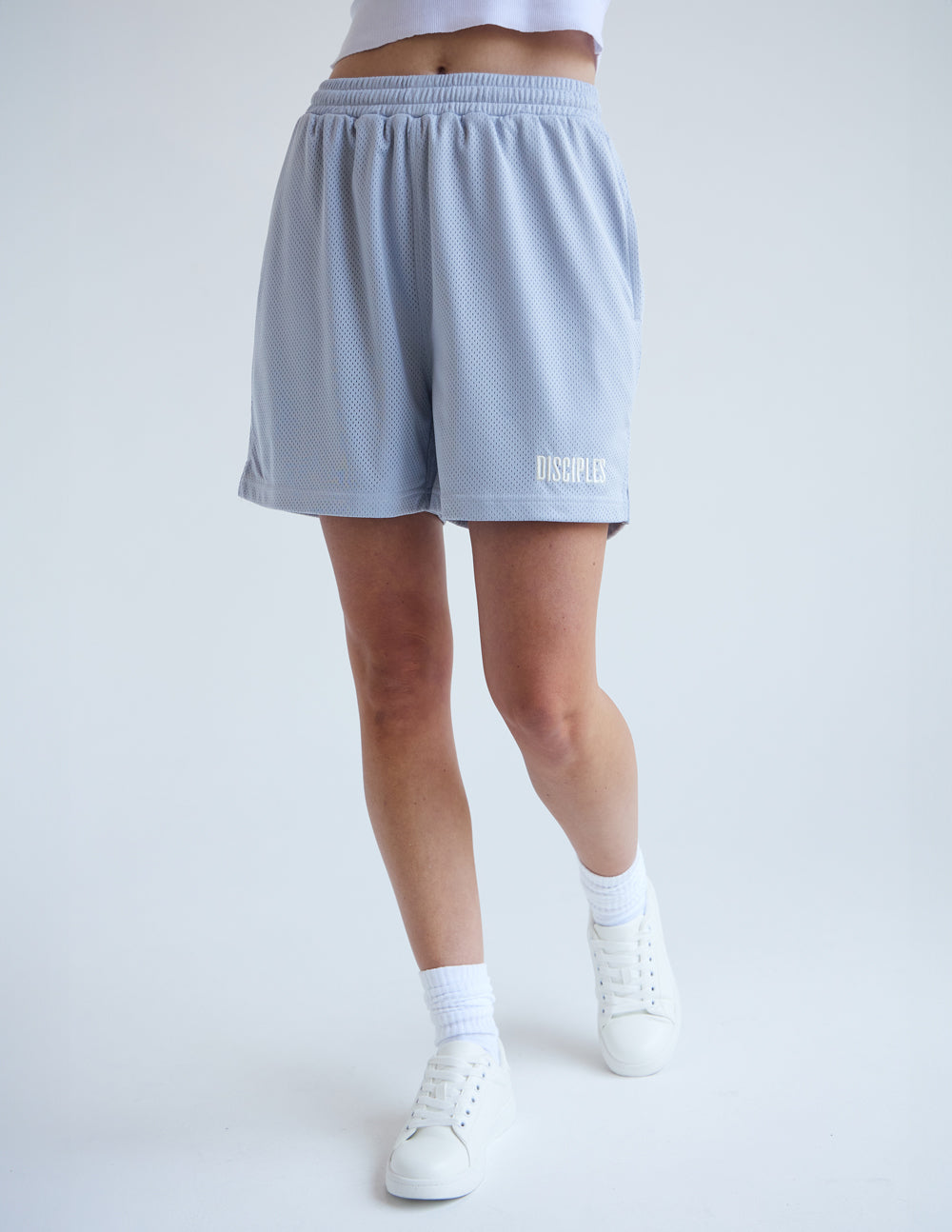 Elevated Faith Disciples Unisex Mesh Short — side view