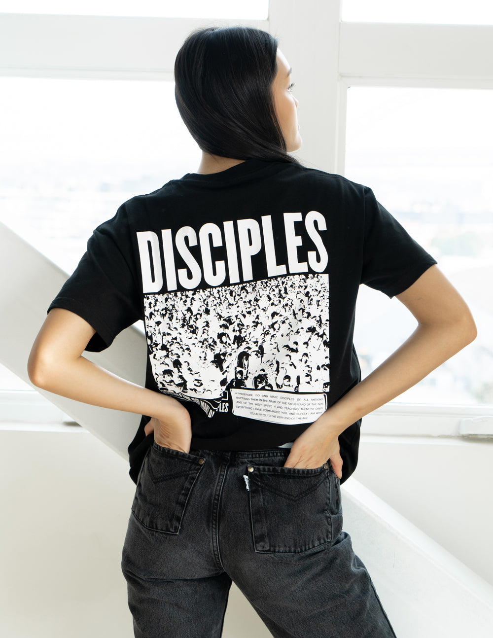 Elevated Faith Disciples Unisex Tee — side view