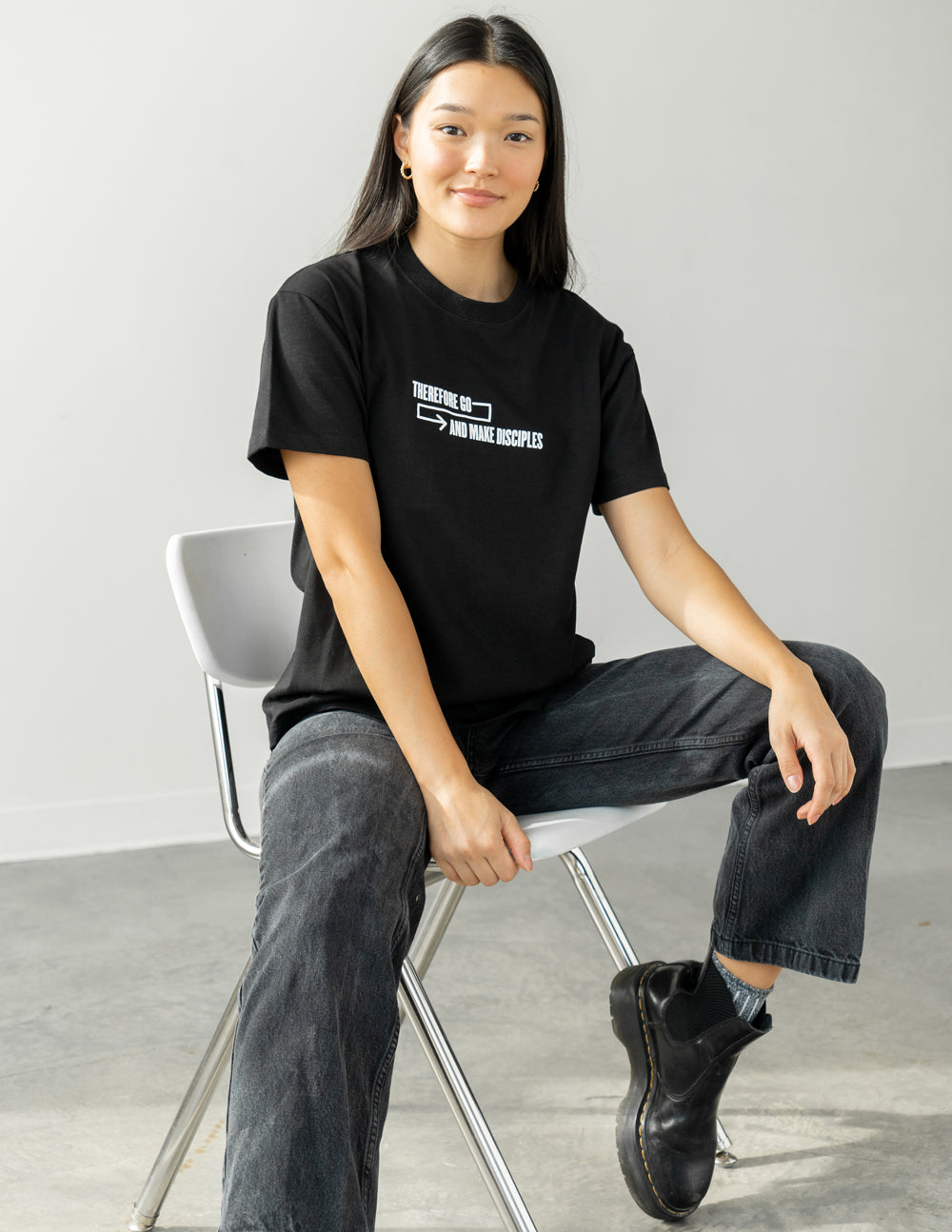 Elevated Faith Disciples Unisex Tee — in-use photo