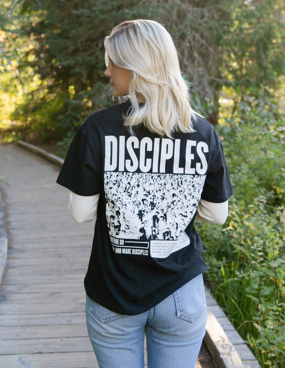 Elevated Faith Disciples Unisex Tee — size reference