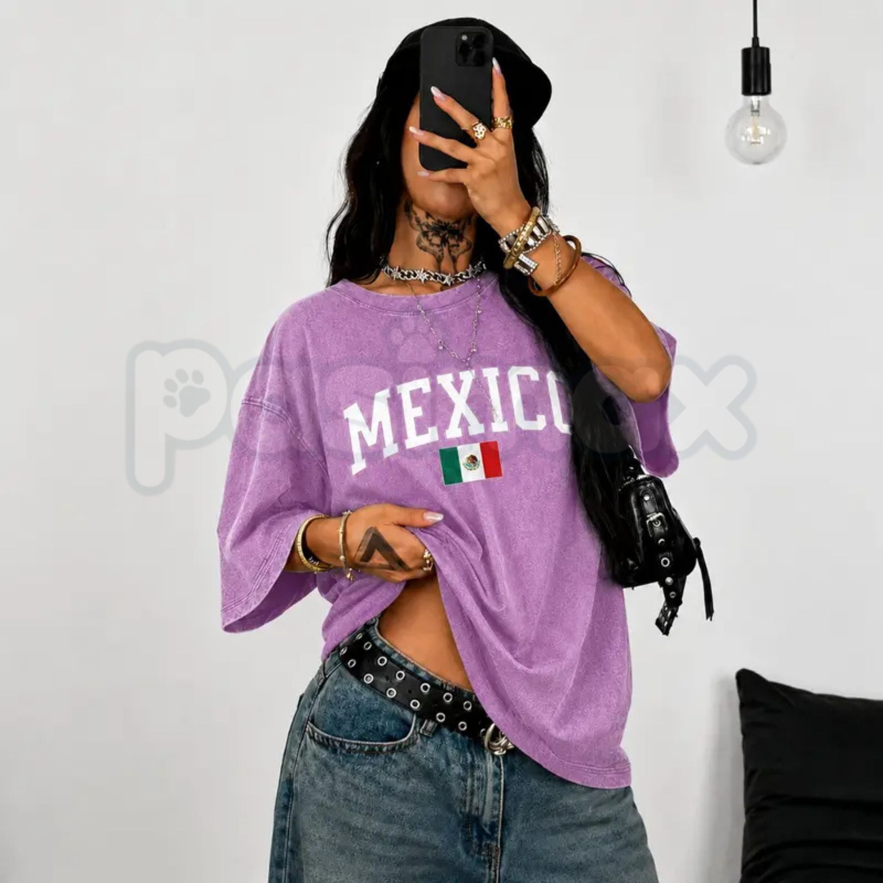 Distressed Mexico T-Shirt – Retro Snow Washed Graphic Tee, Vintage Heritage Emblem Lightweight Cotton Unisex Streetwear Top