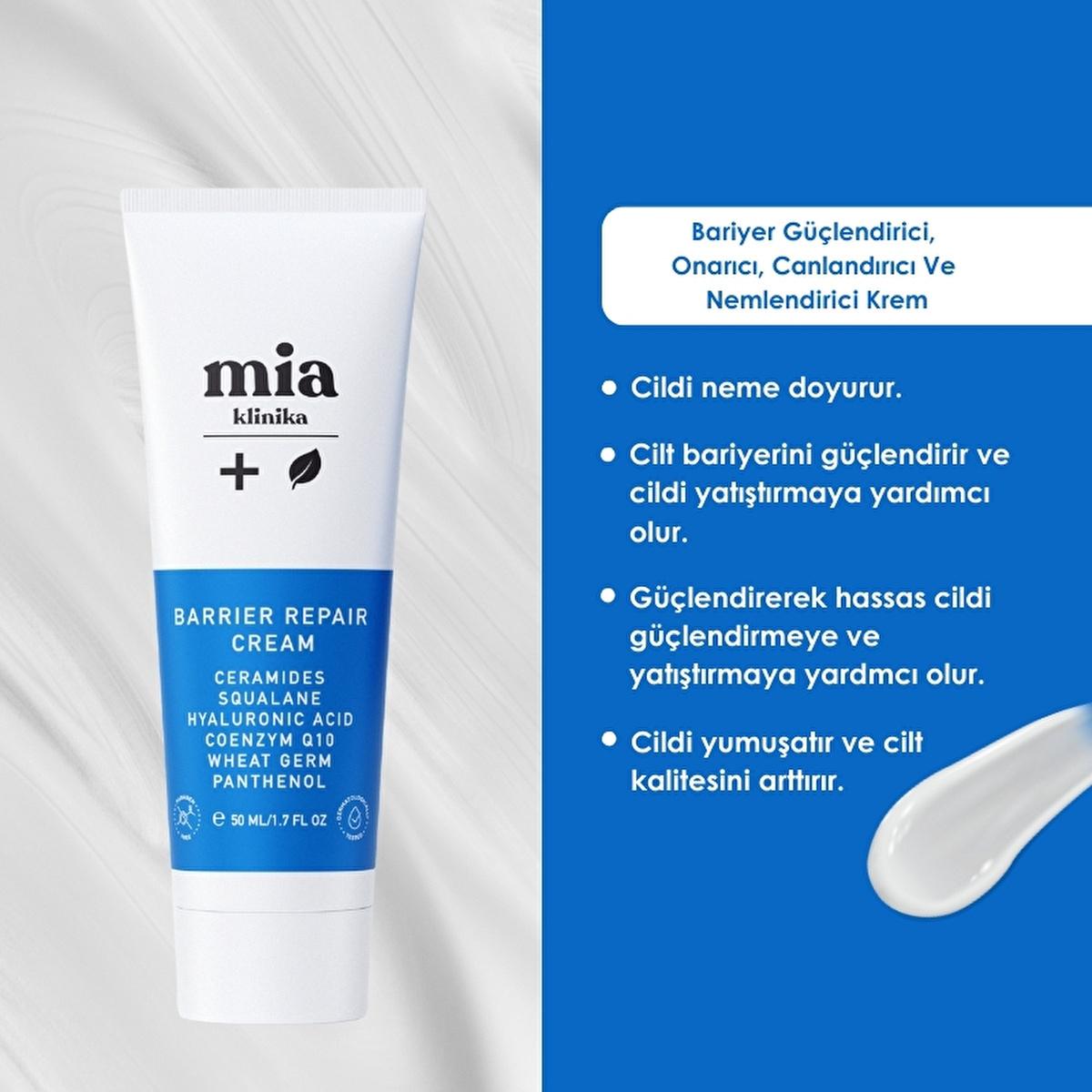 Mia Klinika Nourishing & Revitalizing Facial Cream: Soothe Redness, Strengthen Skin Barrier, Intense Hydration - Sensitive Skin Care