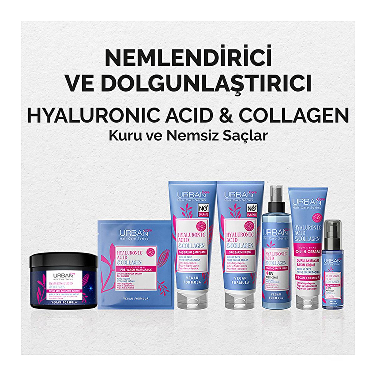 Urban Care Pre-Shower Hair Mask with Hyaluronic Acid & Collagen - Nourishes Dry Hair, Vegan & Paraben-Free