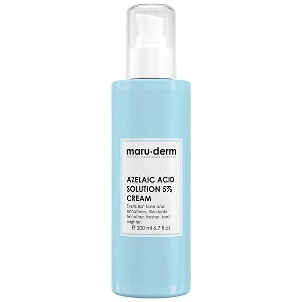 Maruderm Azelaic Acid %5 Moisturizing Cream - 200ml Hydrating Cream for Uneven Skin Tone, Squalane Skin Care