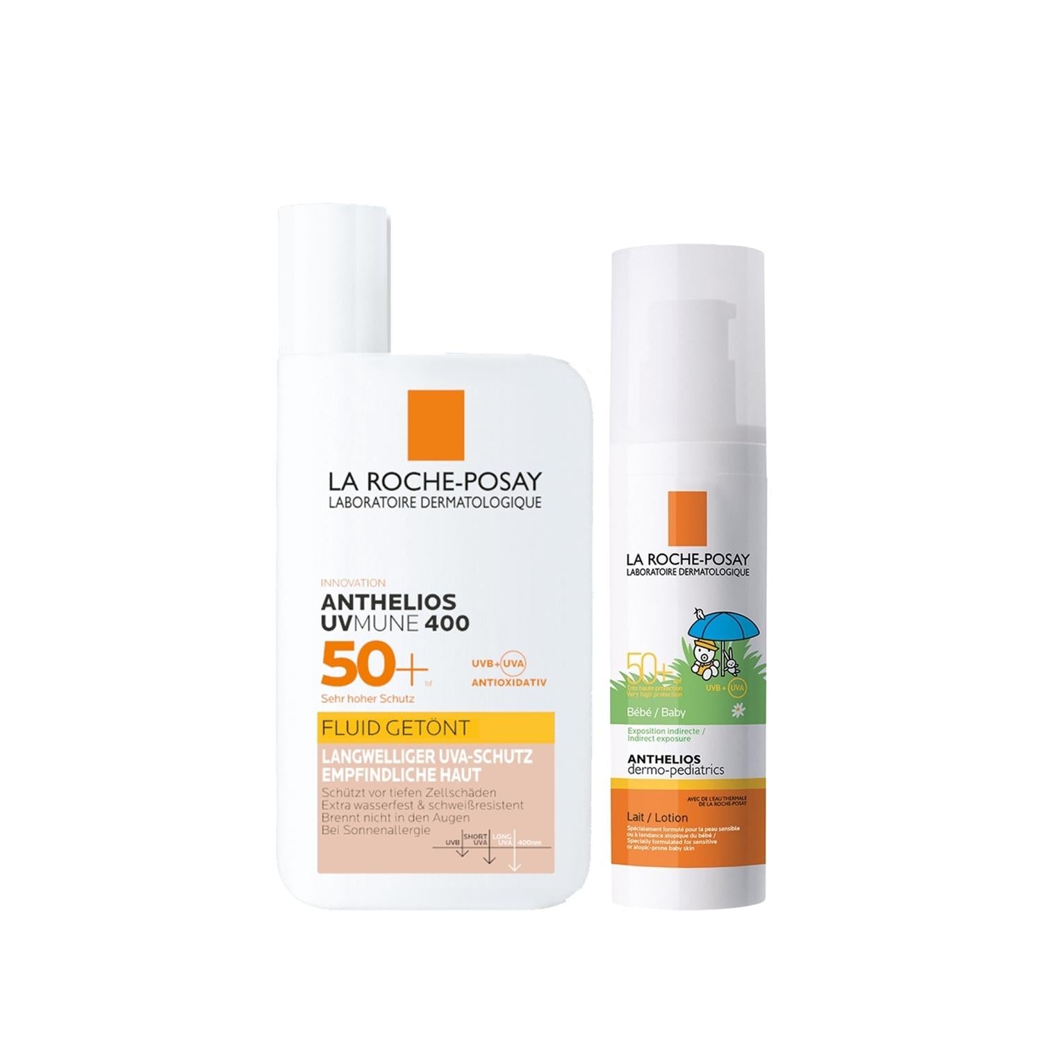 La Roche Posay Anthelios Family Sunscreen Set - Broad-Spectrum Sun Protection for Sensitive Skin