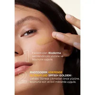 Bioderma Photoderm XDefense SPF50+ Golden Tinted Sunscreen: Broad Spectrum Protection, Antioxidant, Evens Skin Tone, Makeup Base