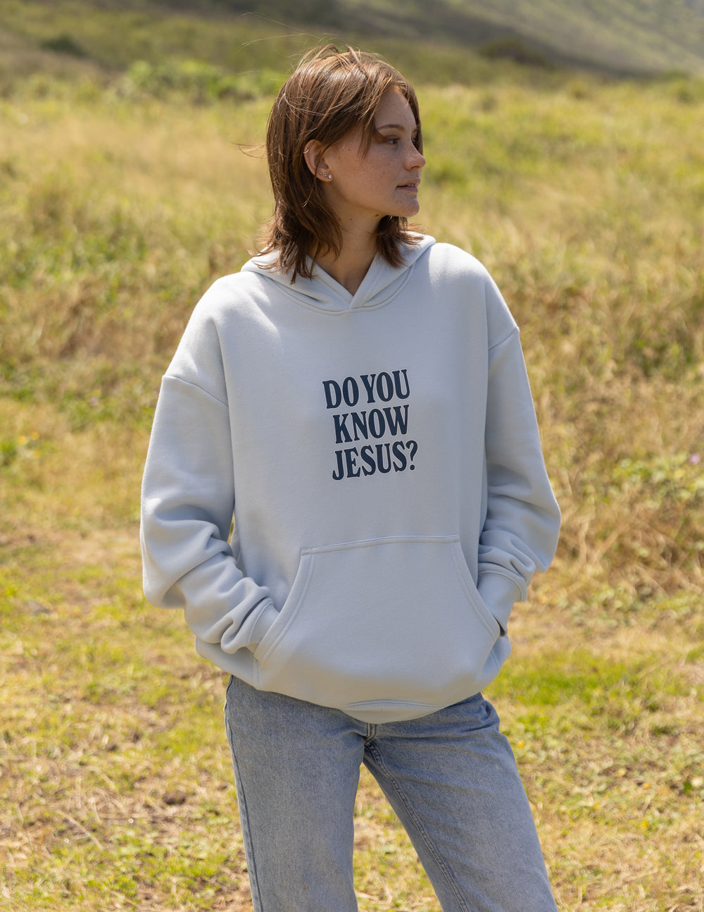 Elevated Faith Do You Know Jesus Unisex Hoodie — side view