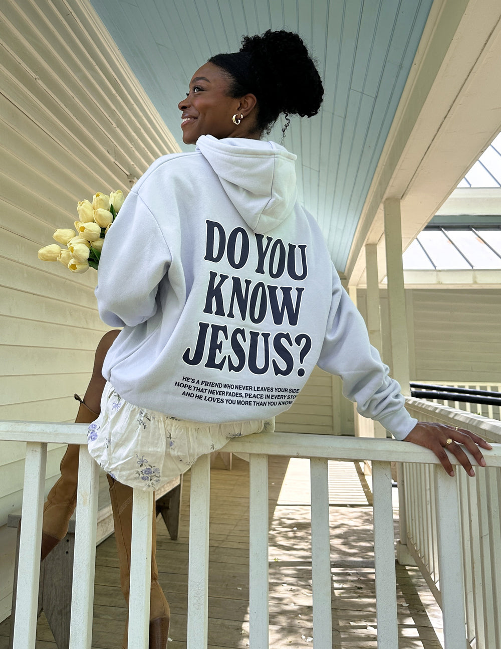 Elevated Faith Do You Know Jesus Unisex Hoodie — color detail