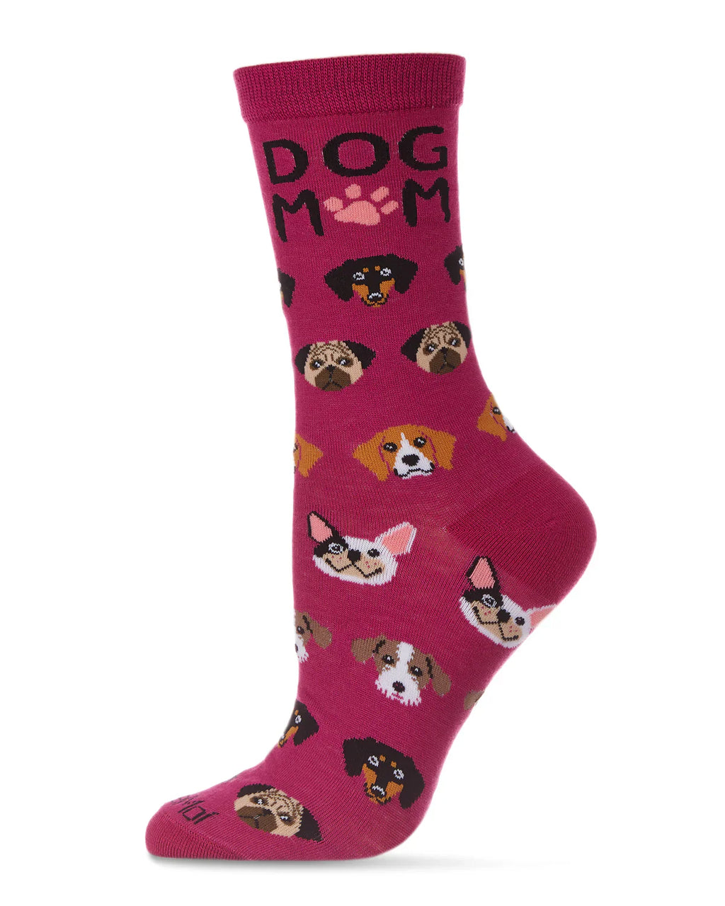 KADOU BOUTIQUE Dog Mom Bamboo Blend Crew Socks — main product shot