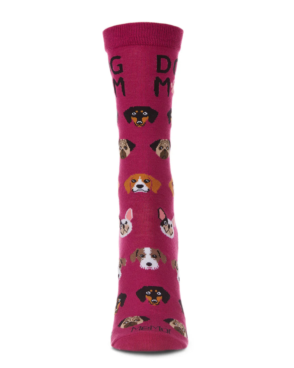 KADOU BOUTIQUE Dog Mom Bamboo Blend Crew Socks — detail close-up