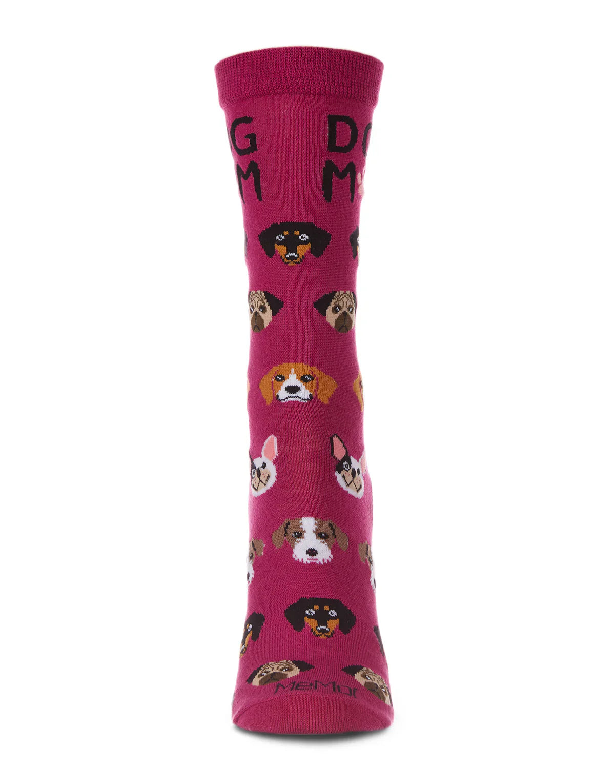 KADOU BOUTIQUE Dog Mom Bamboo Blend Crew Socks — detail close-up