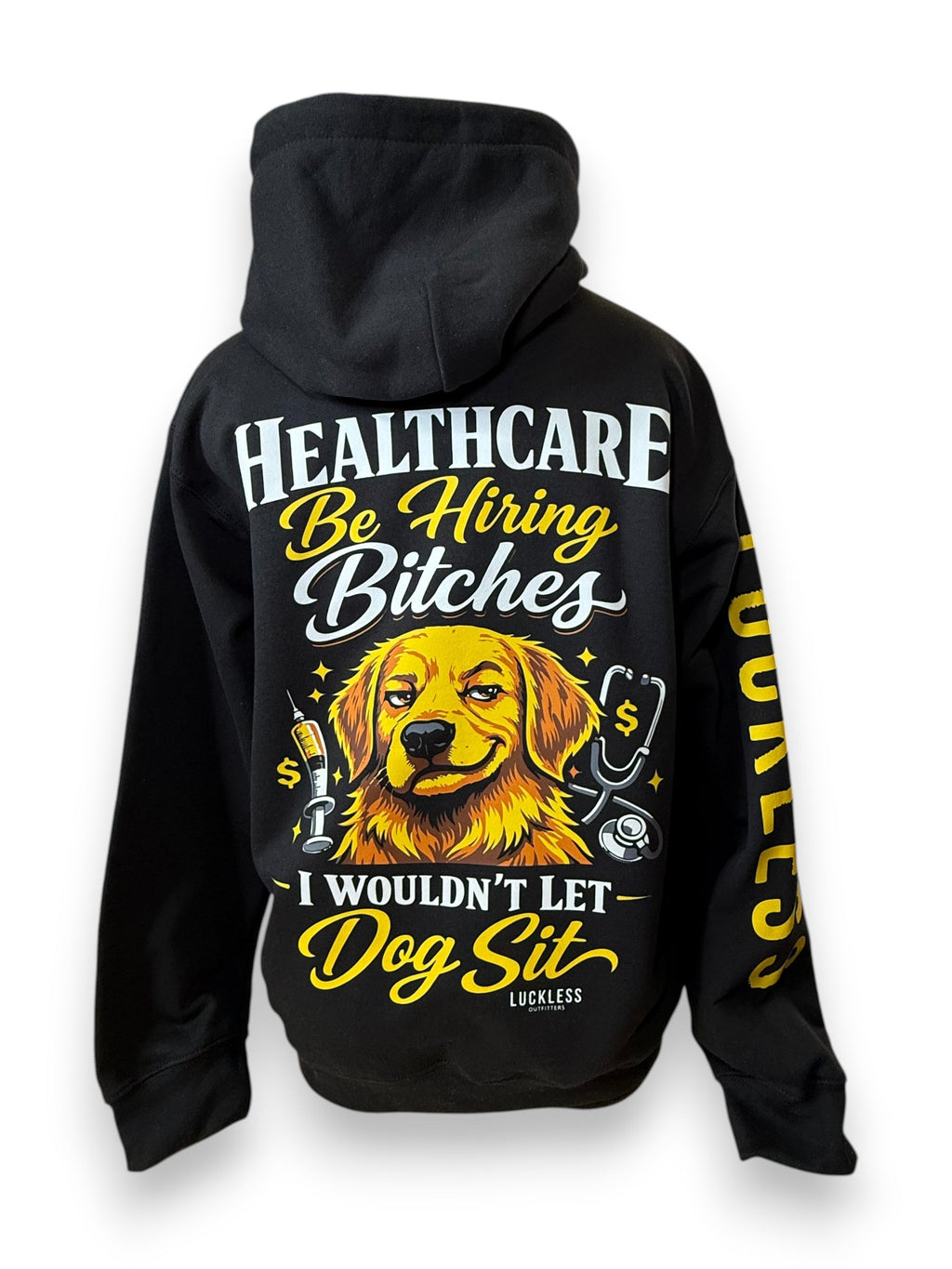 Luckless Outfitters Dog Sit Hoodie — main product shot