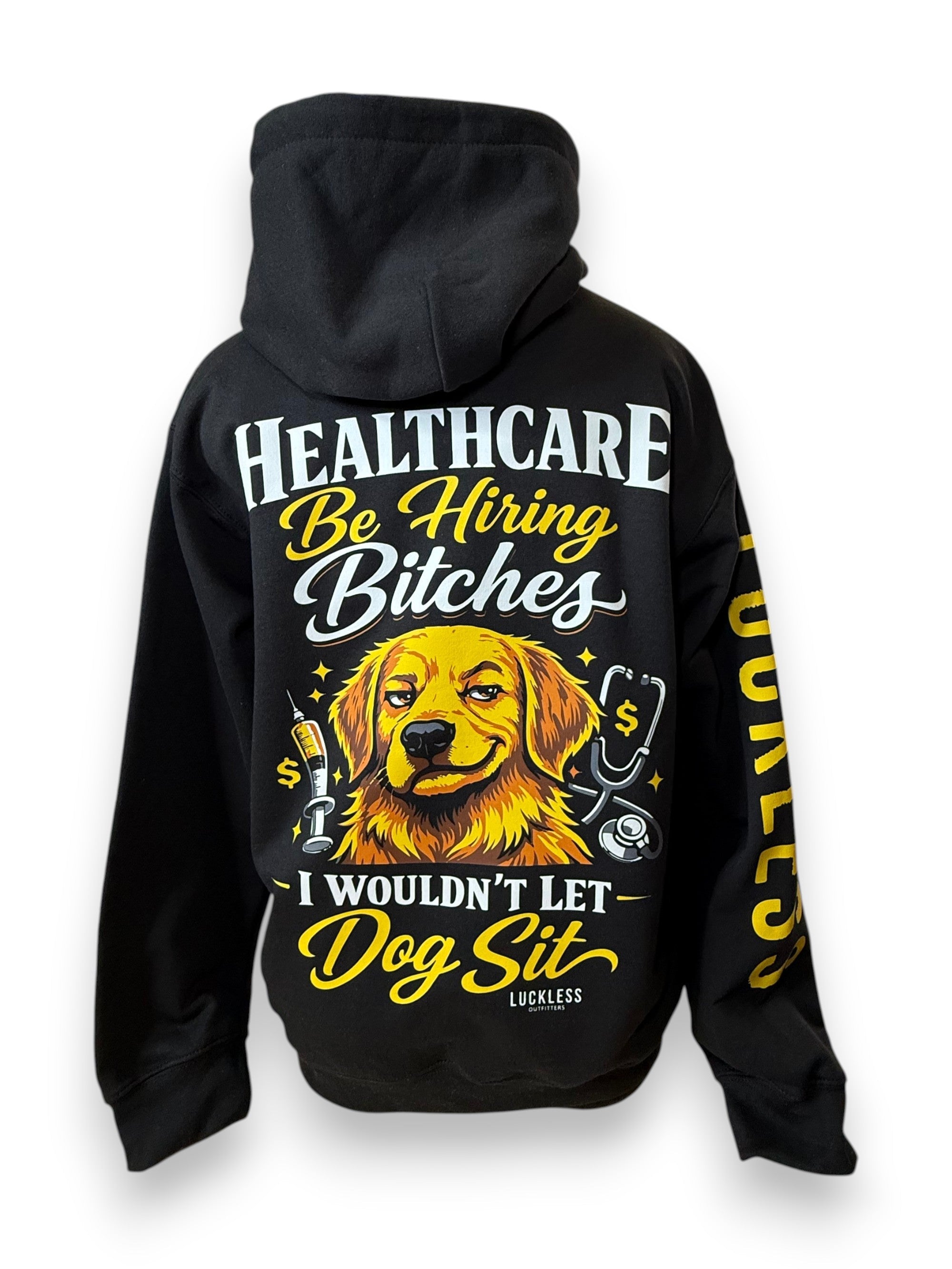Luckless Outfitters Dog Sit Hoodie — main product shot
