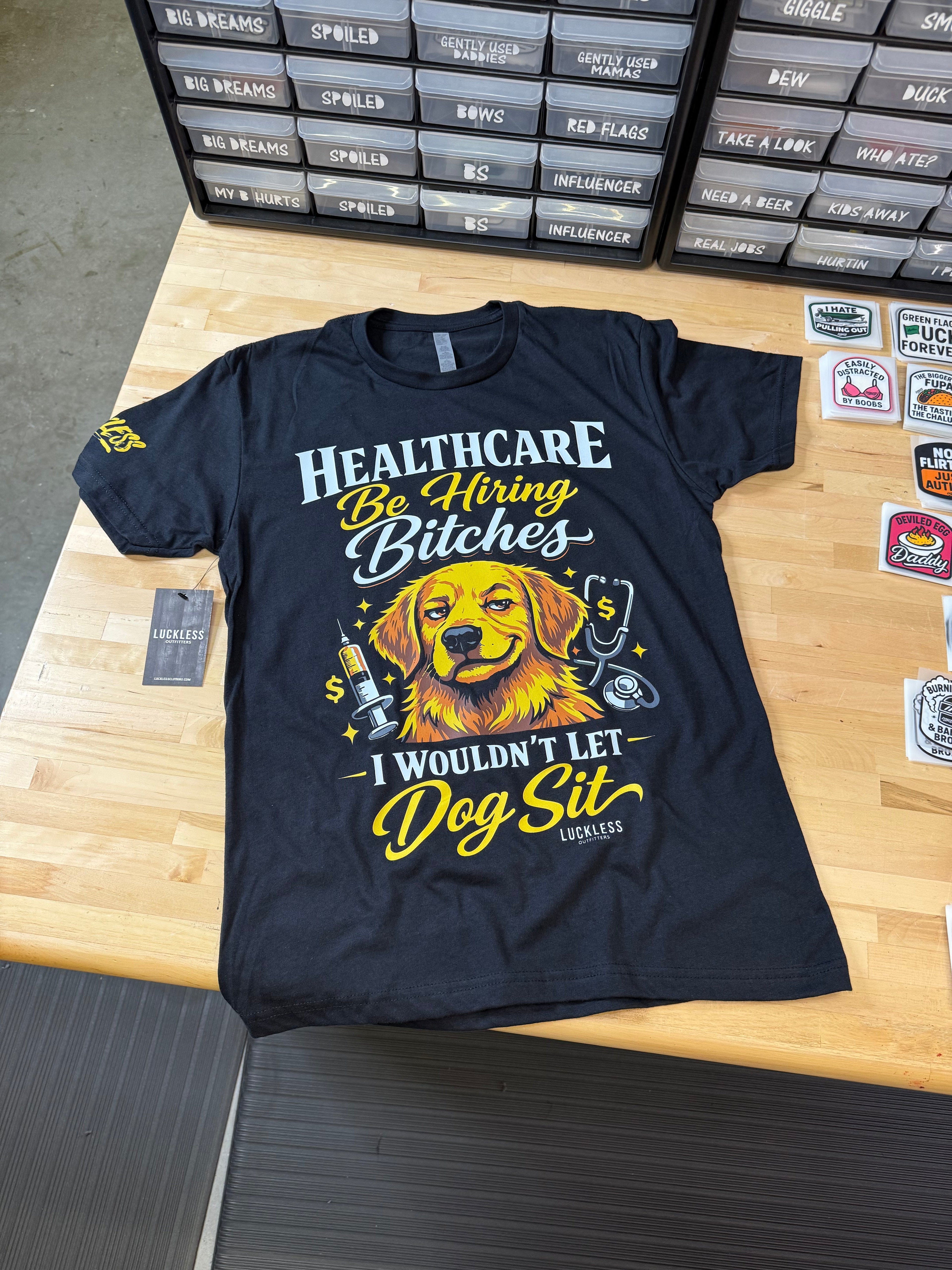 Luckless Outfitters Dog Sit Tee — lifestyle context