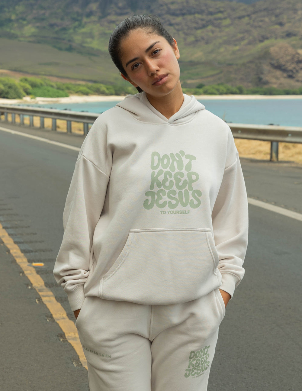 Elevated Faith Don't Keep Jesus to Yourself Unisex Hoodie — hoodie category context