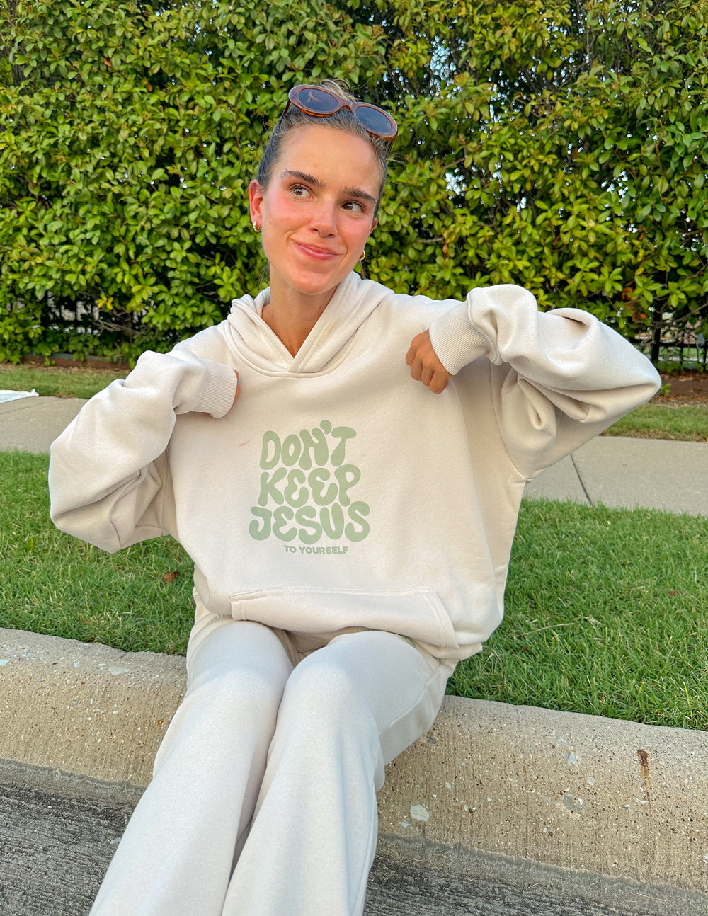 Elevated Faith Don't Keep Jesus to Yourself Unisex Hoodie — detail shot 8