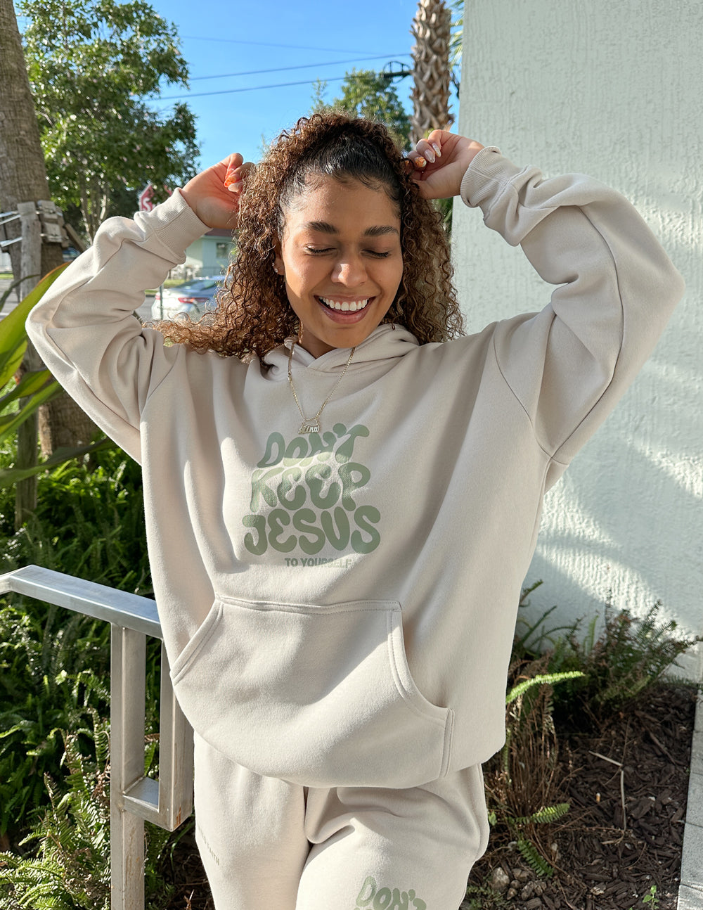 Elevated Faith Don't Keep Jesus to Yourself Unisex Hoodie — detail shot 7