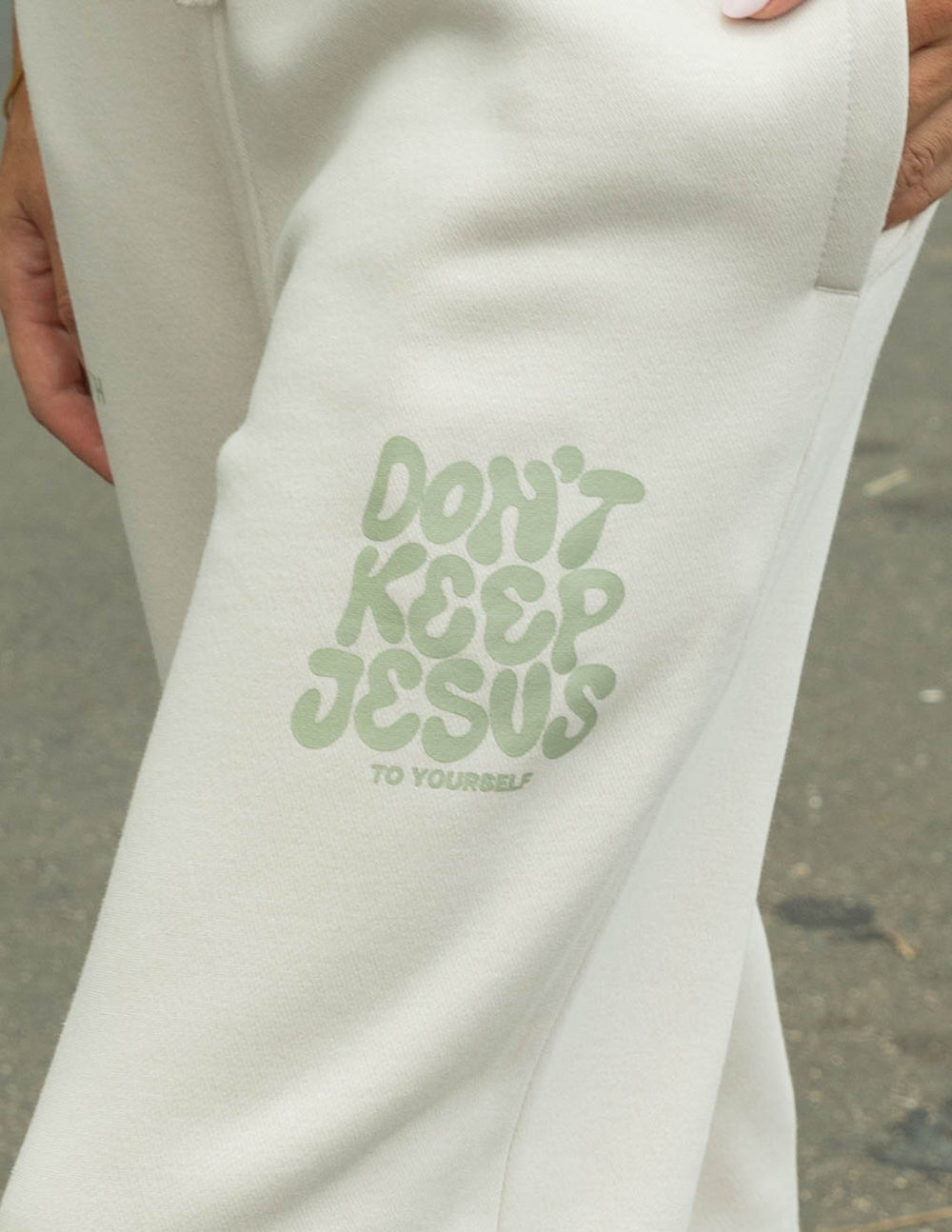 Elevated Faith Don't Keep Jesus to Yourself Unisex Sweatpant — sweatpant category context