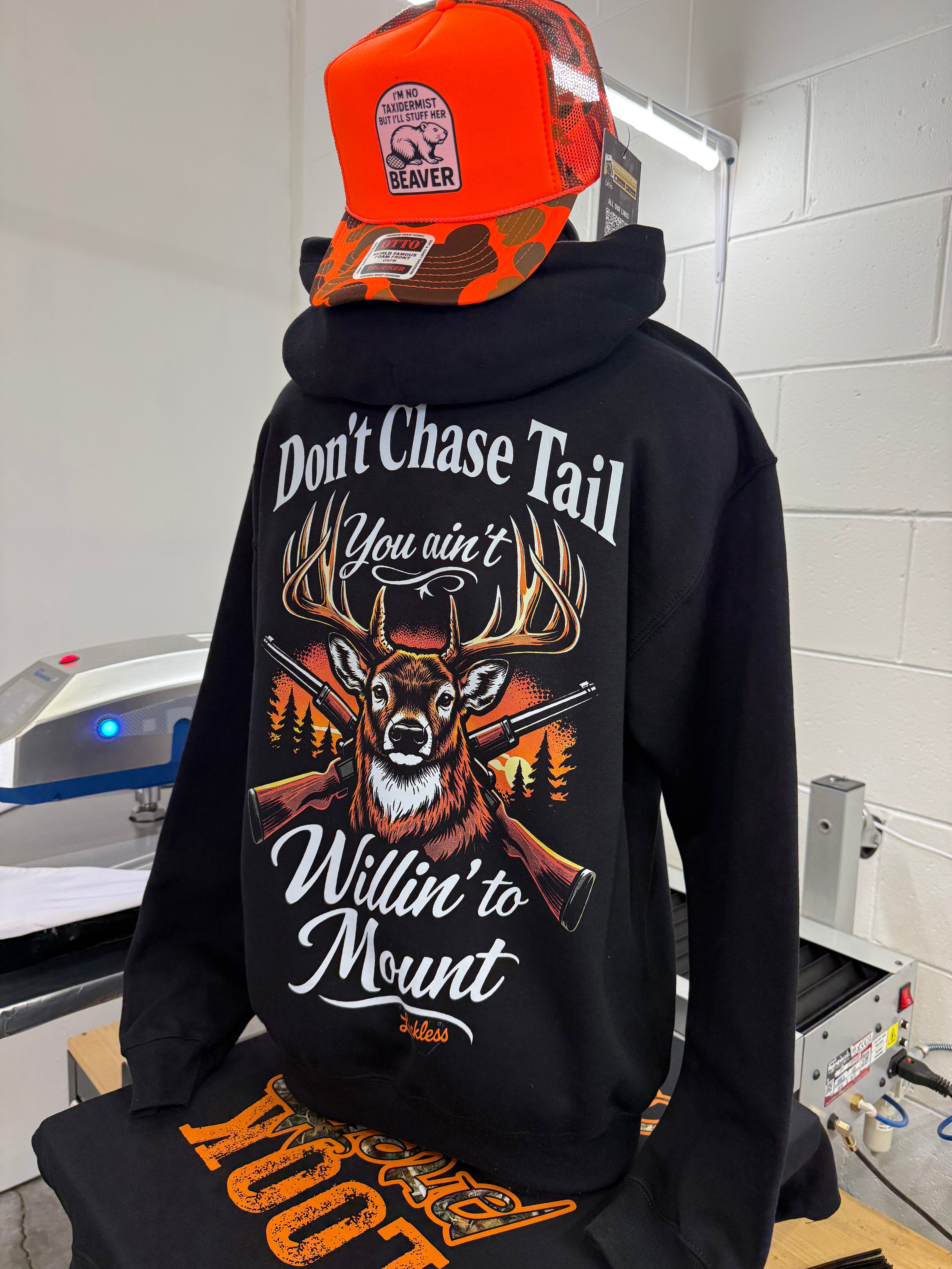 Luckless Outfitters Don't Chase Tail Hoodie — alternative angle