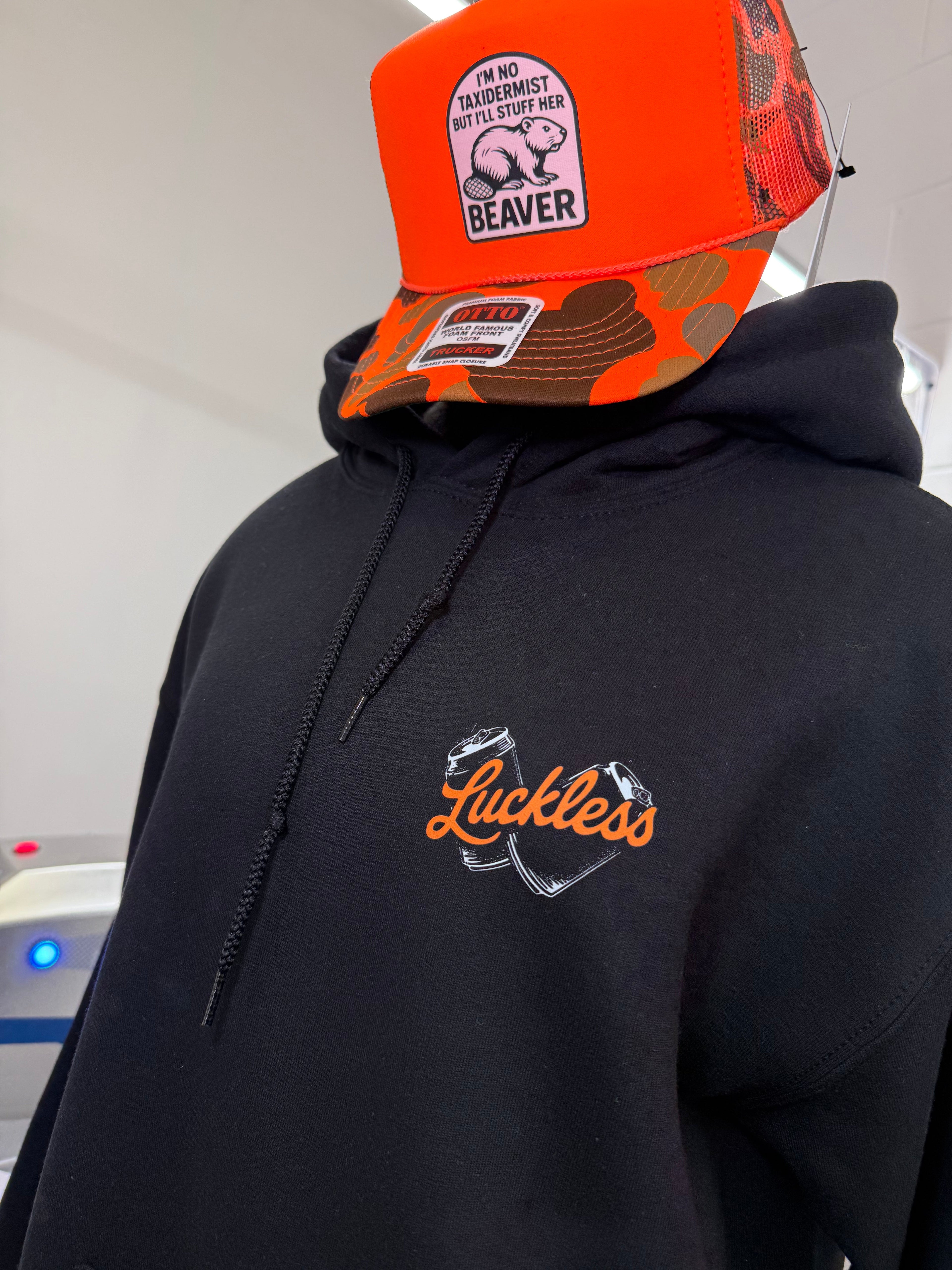 Luckless Outfitters Don't Chase Tail Hoodie — lifestyle context