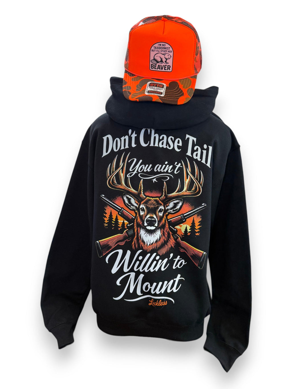 Luckless Outfitters Don't Chase Tail Hoodie — main product shot