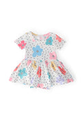Mila & Rose ® Dots & Daisies S/S Twirl Bodysuit — main product shot