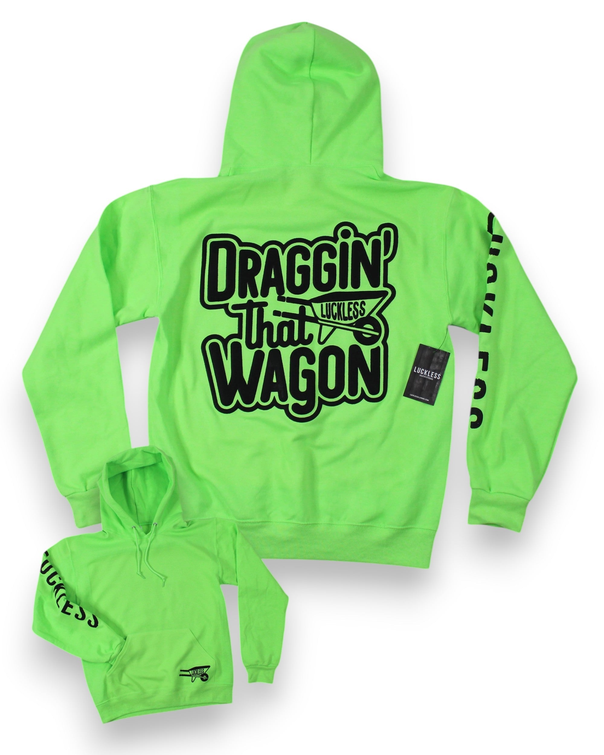 Luckless Outfitters Draggin that Wagon Hoodie — main product shot