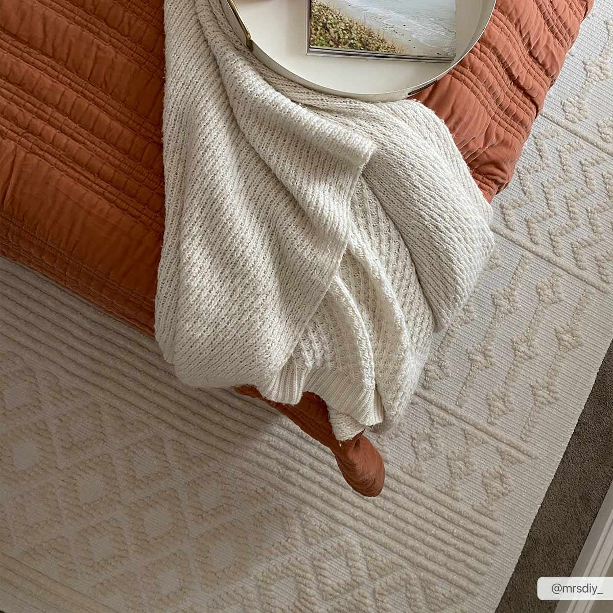 Drago White Washable Area Rug – Boutique Rugs, view 20